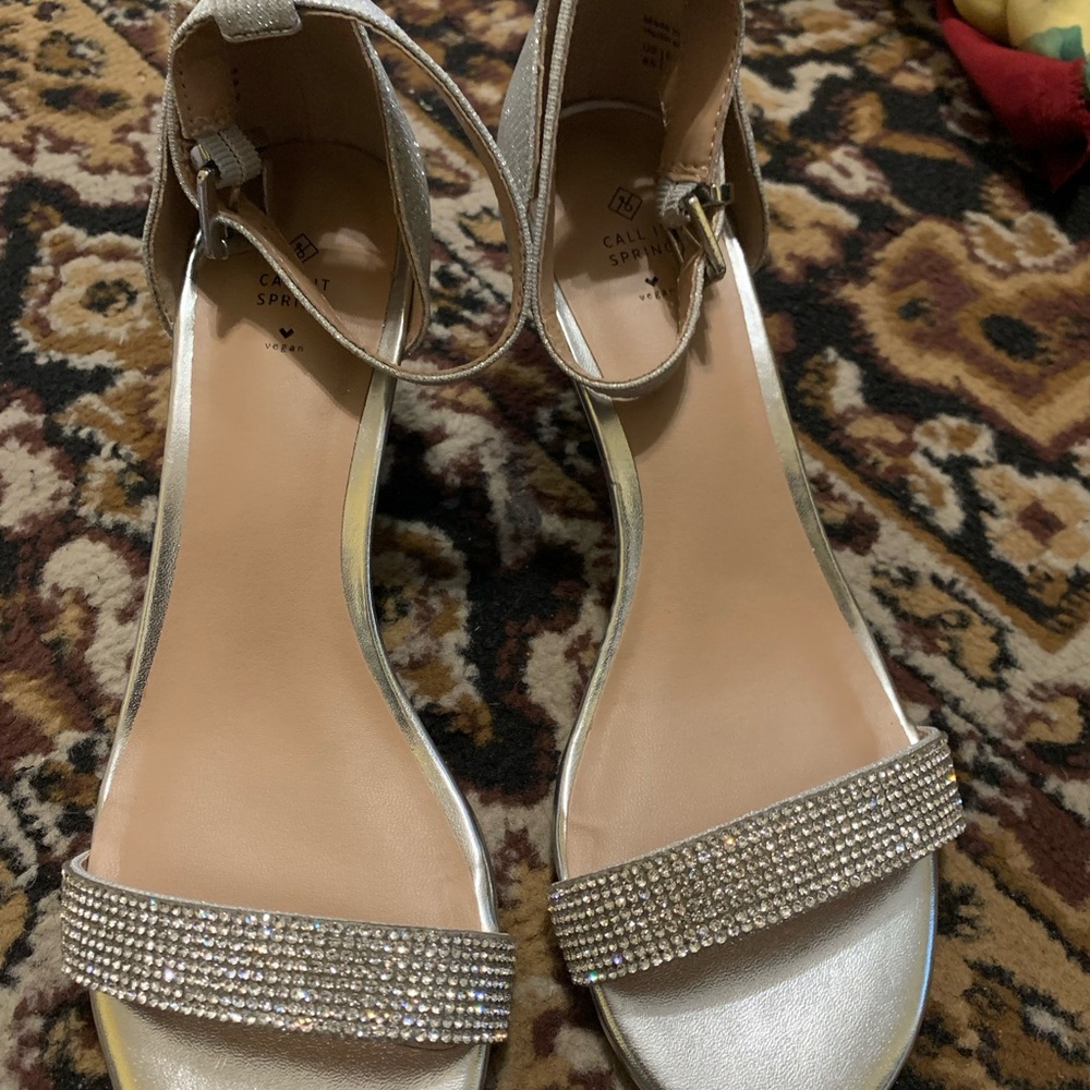 Call It Spring Women's Silver Sandals